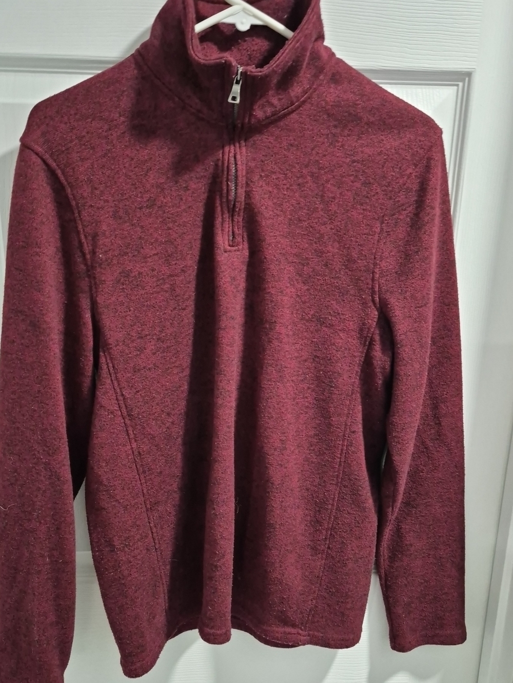 urban pipeline Men's Quarter-Zip Sweater Jacket - Deep Wine